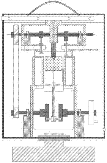 Internal combustion engine principle sound and light teaching demonstration system