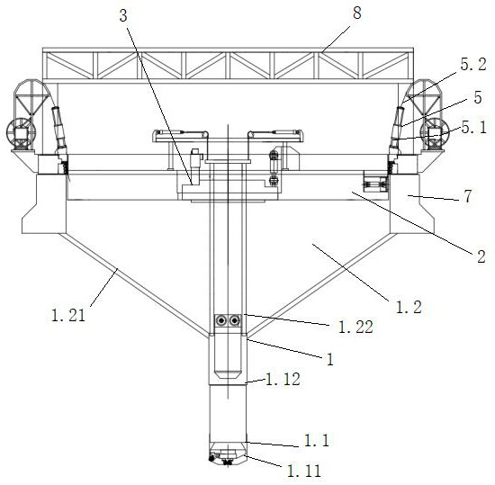 A super-large-diameter vertical shaft full-face tunneling machine and its construction method