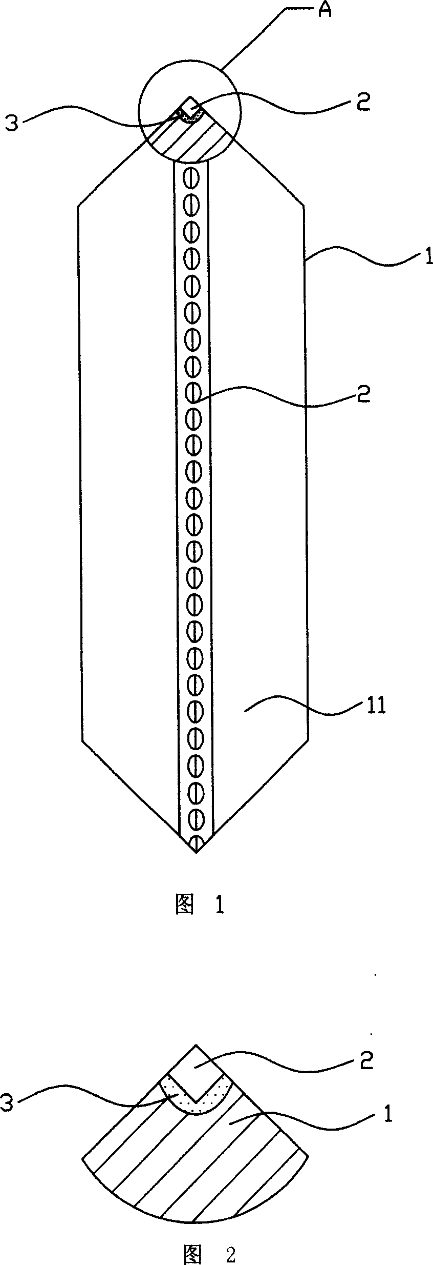Glass knife disc and preparing method thereof