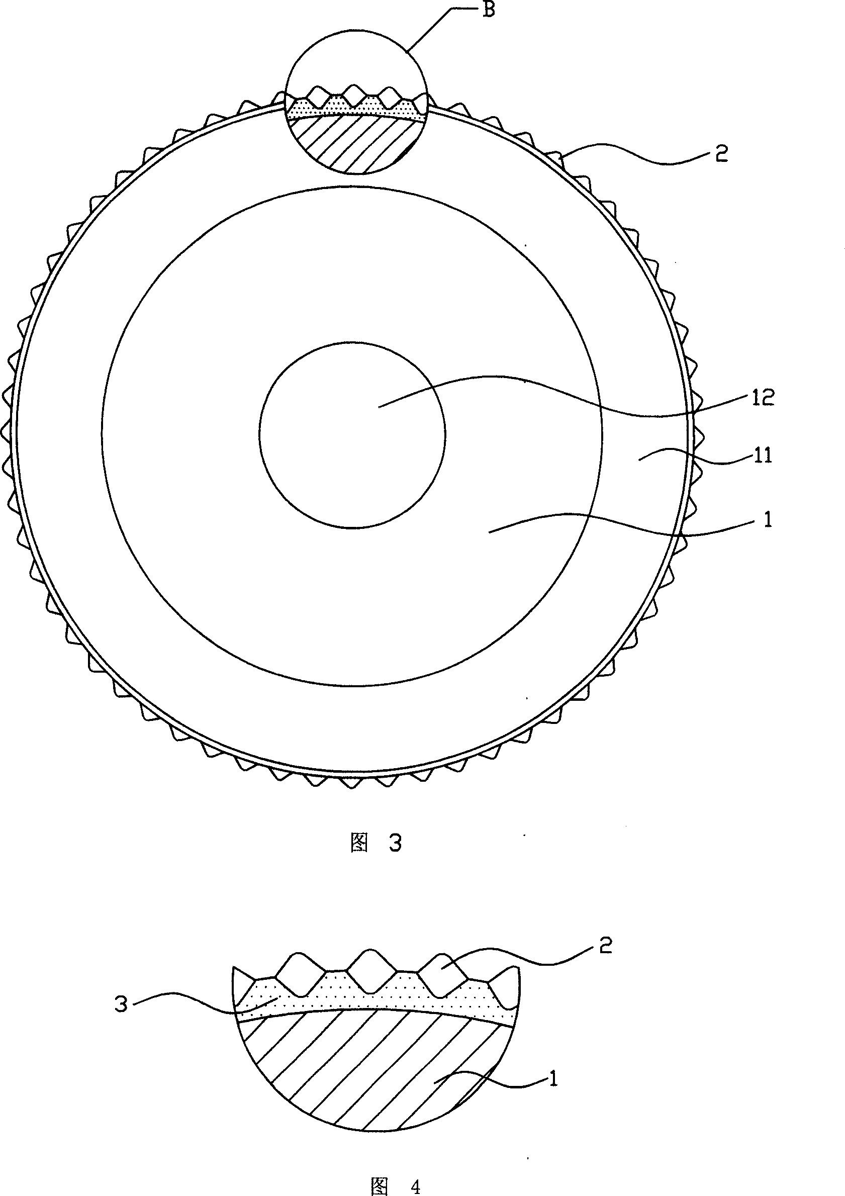 Glass knife disc and preparing method thereof