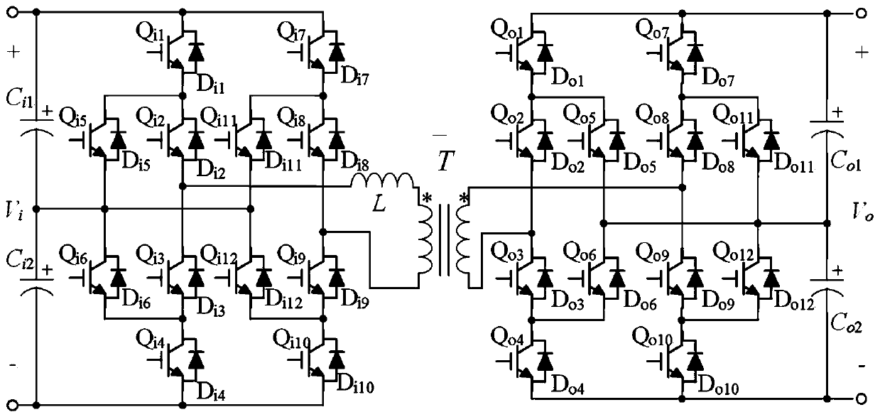 Isolated double-full-bridge active neutral-point-clamped three-level DC/DC converter