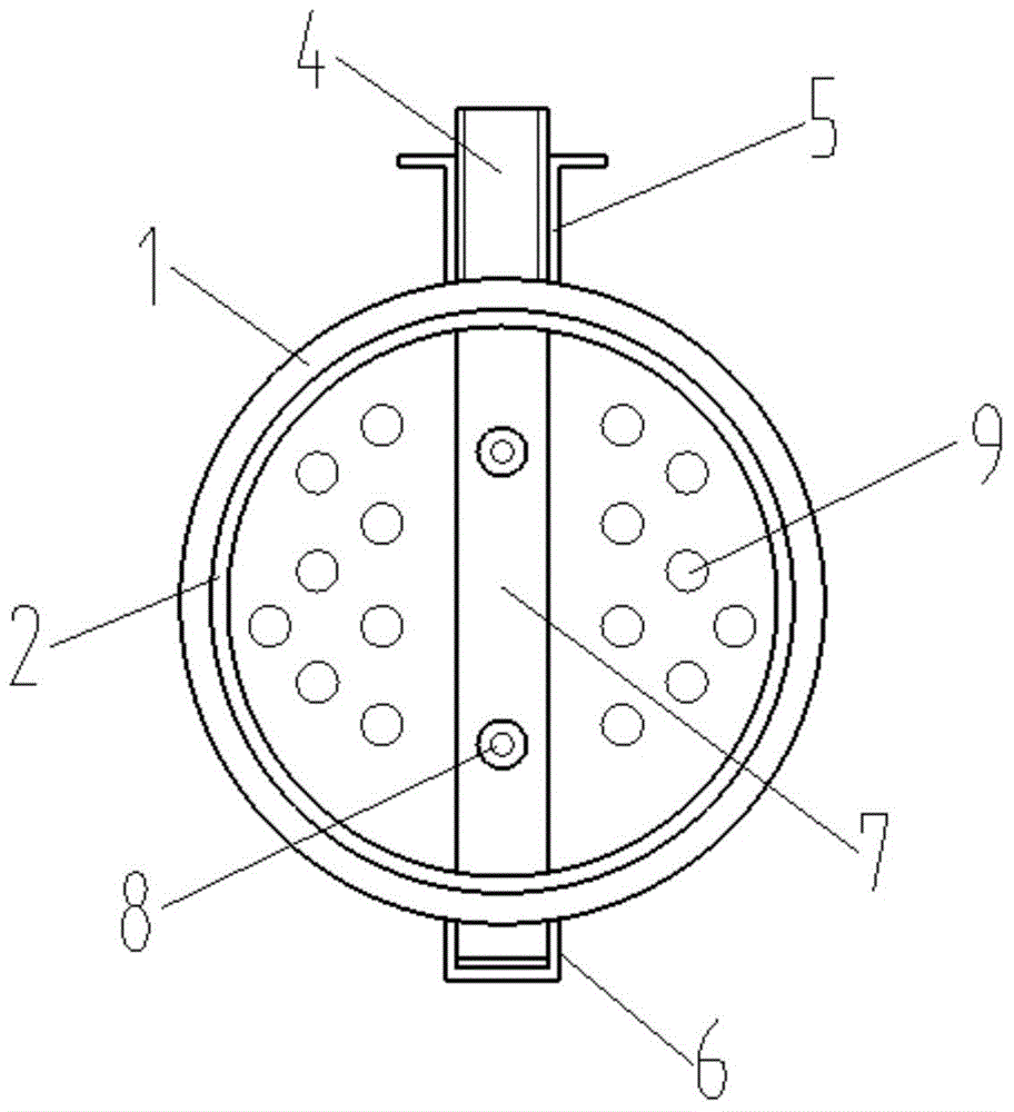 Butterfly valve having screening function