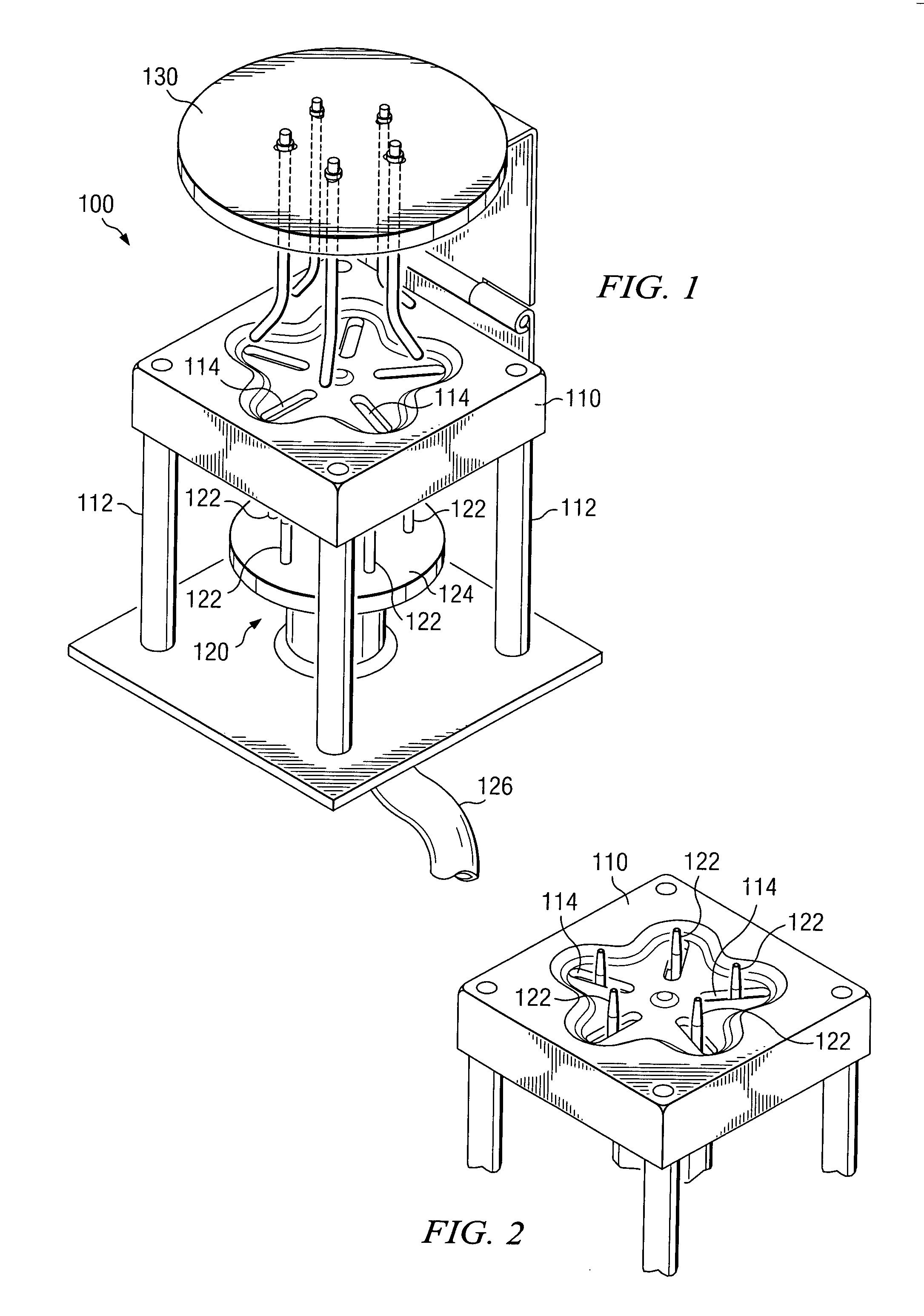 Automatic bottom-filling injection system