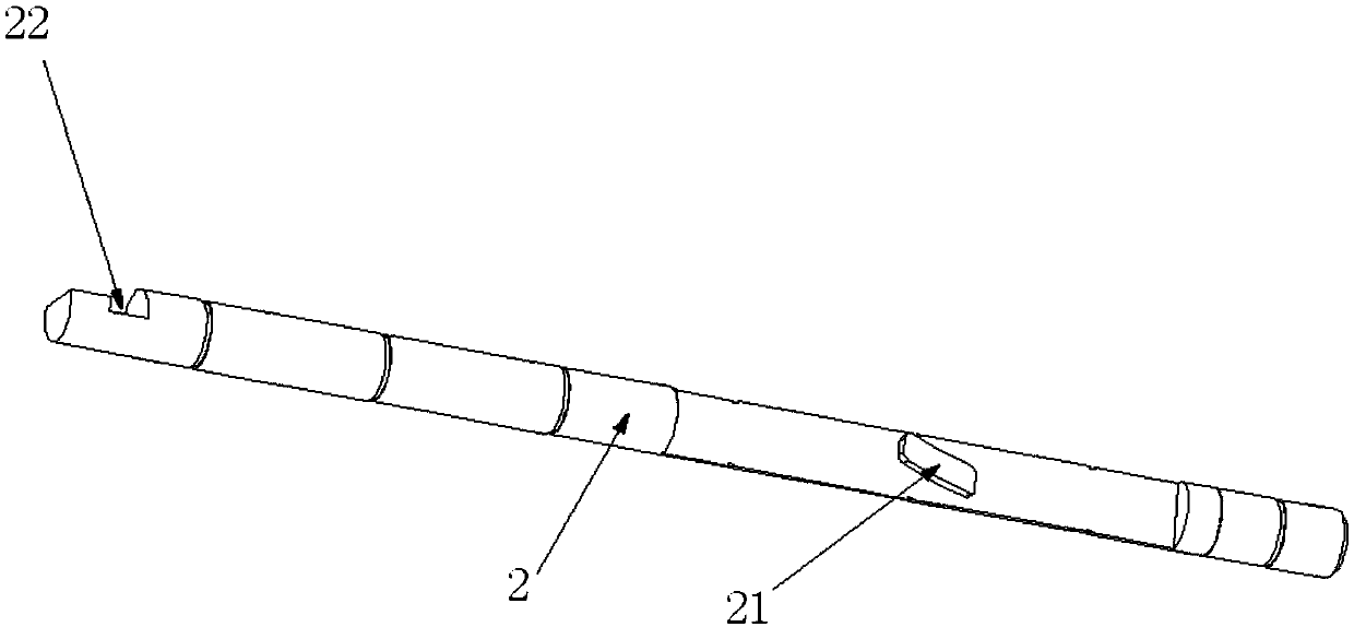 Linear boring tool capable of achieving variable feeding cutting