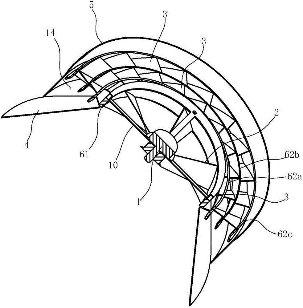Draught fan capable of forming man-made tornado and extractor hood