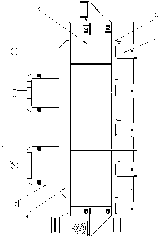 Automatic roasting device for smoked areca nuts