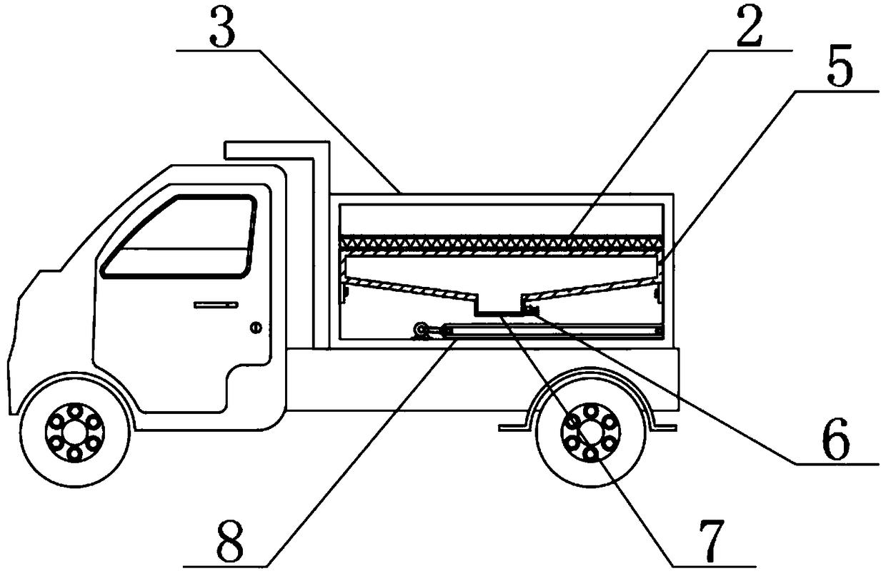 A transport device for ore and rock crushing