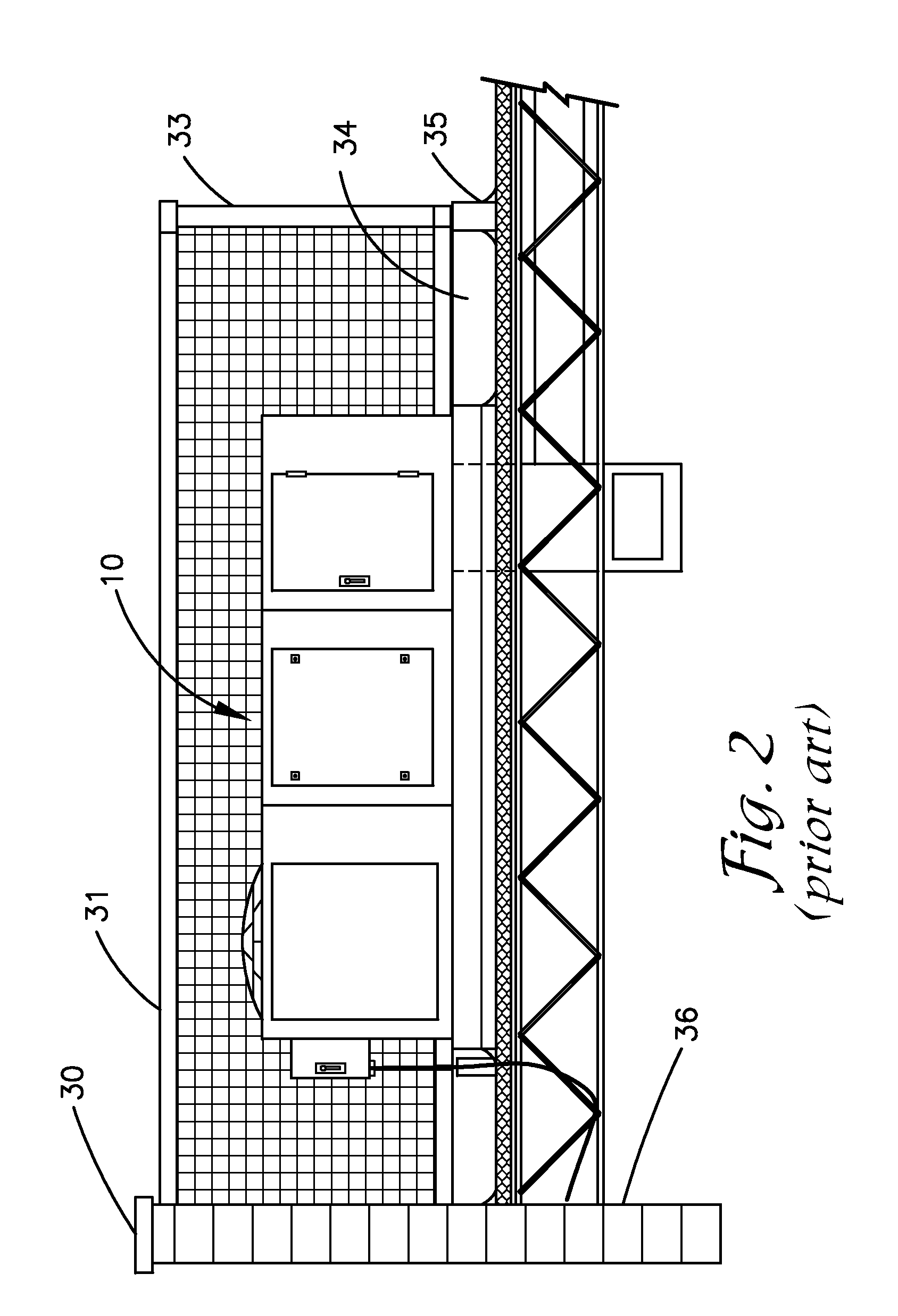 Equipment enclosure and method of installation to facilitate servicing of the equipment