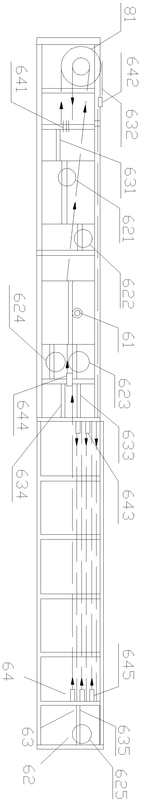 Chain-free automatic casting machine for chocolate