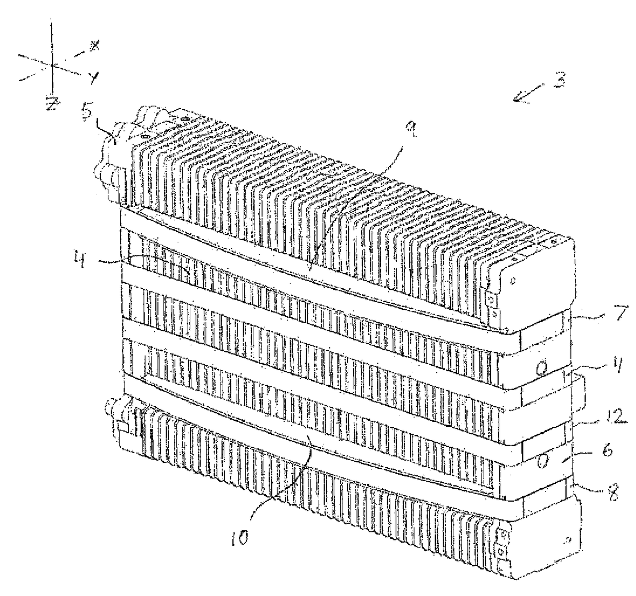 Fuel cell stacks with increased natural frequency