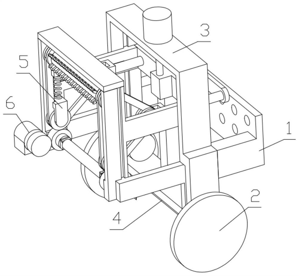 A garden artificial lawn laying device