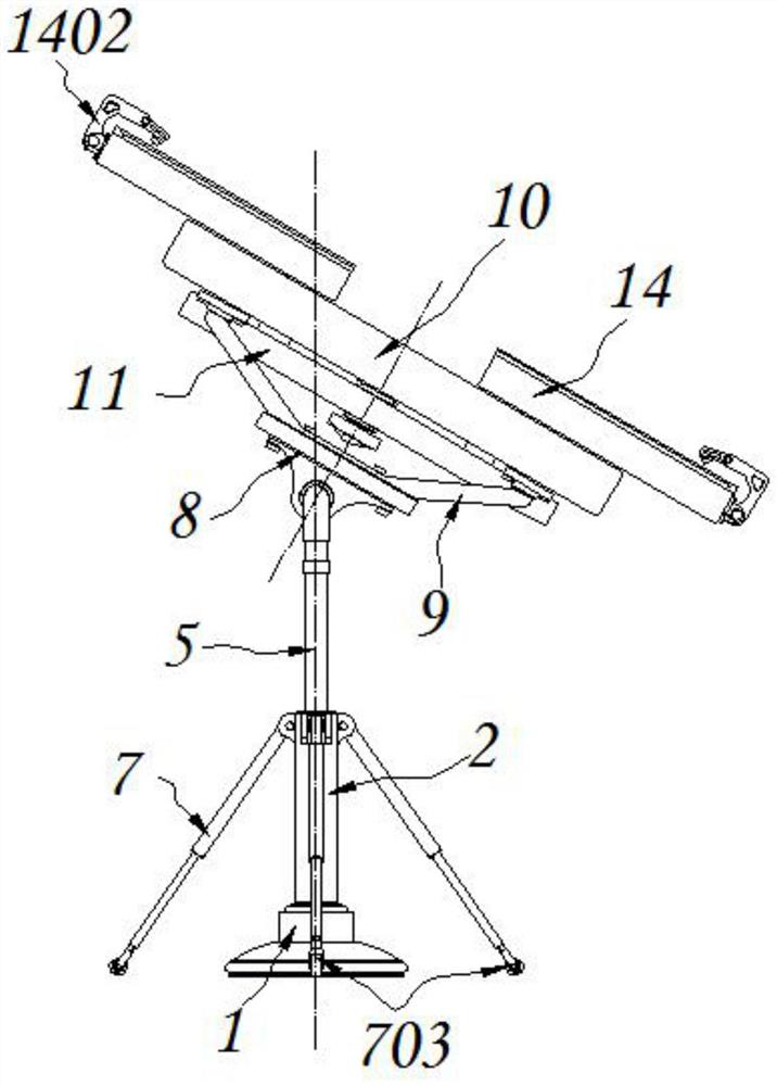 Lifting adjustable music reading support convenient to place