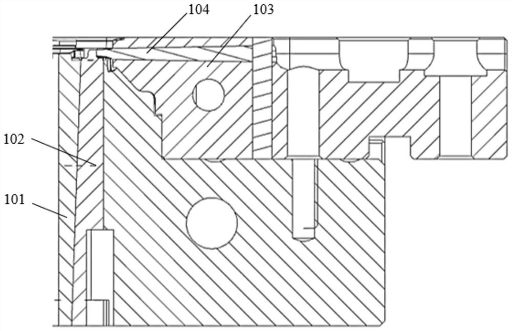 Terminal shell Mic hole mold structure