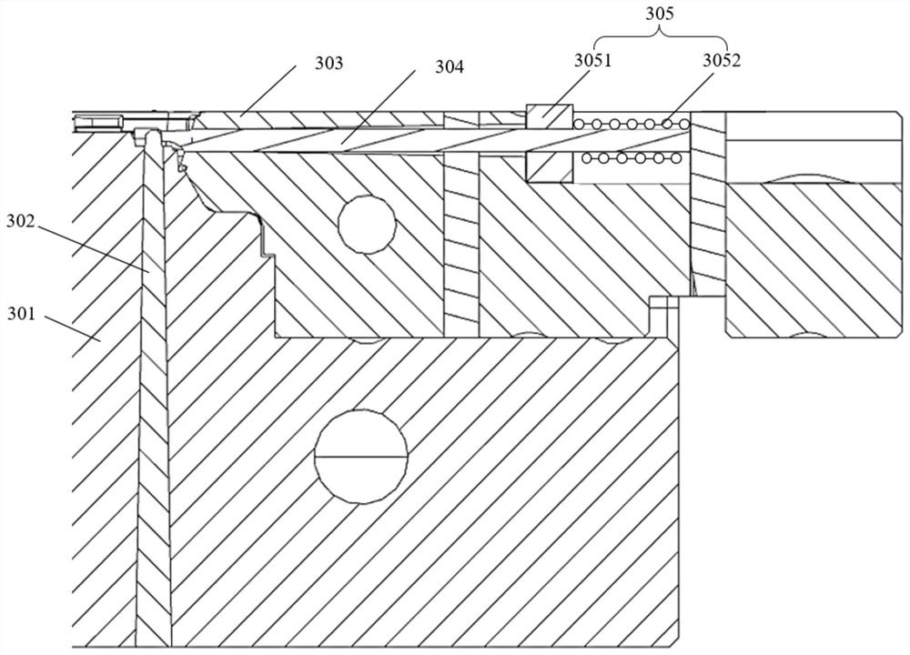 Terminal shell Mic hole mold structure