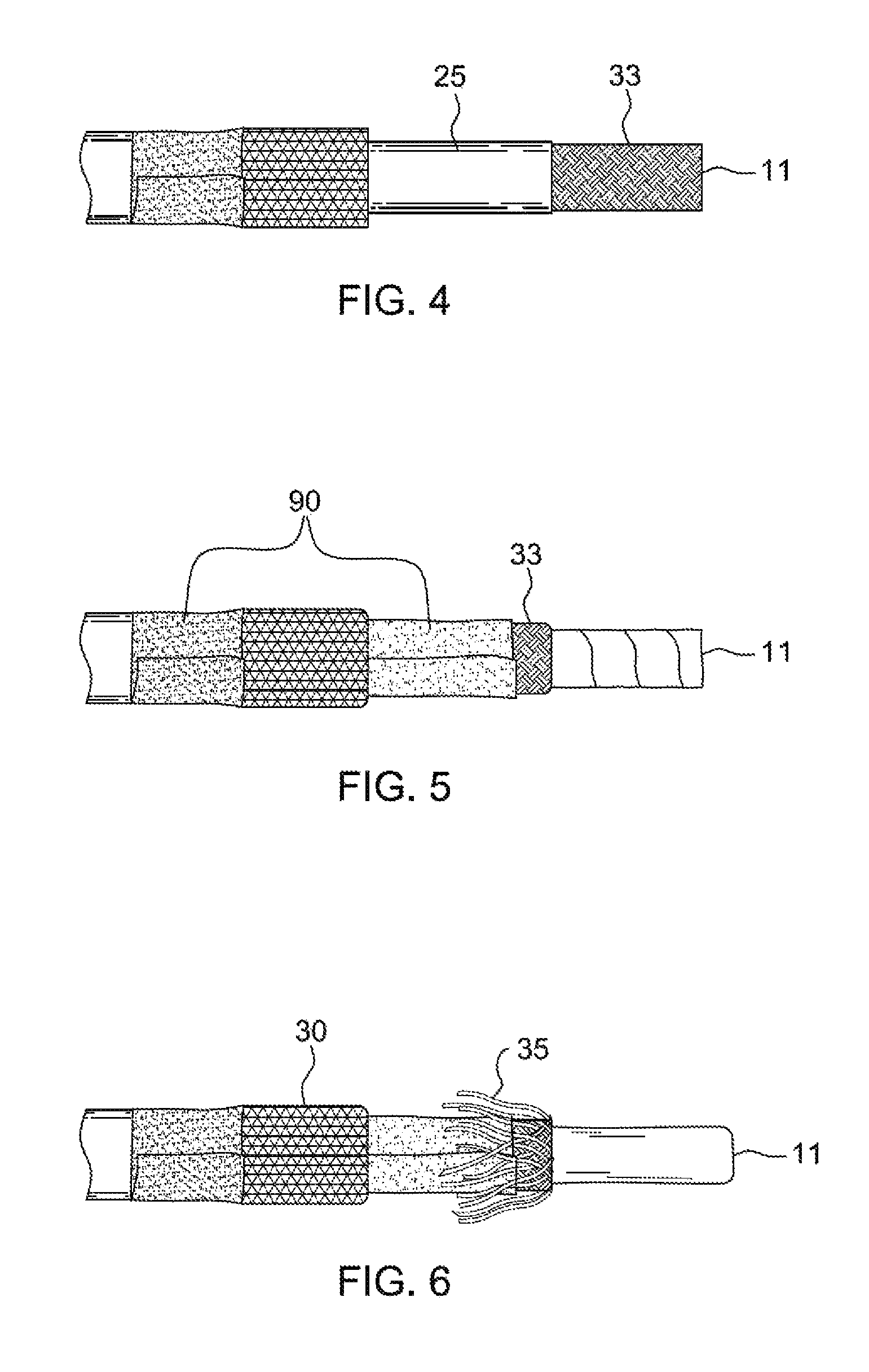 Coaxial cable assembly connection structure and method