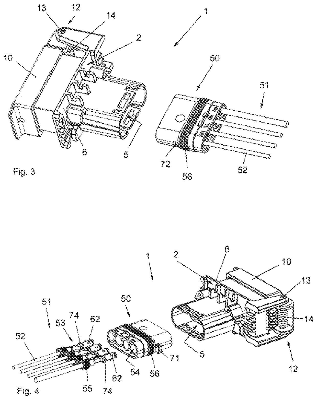 Socket for connecting a trailer plug connector