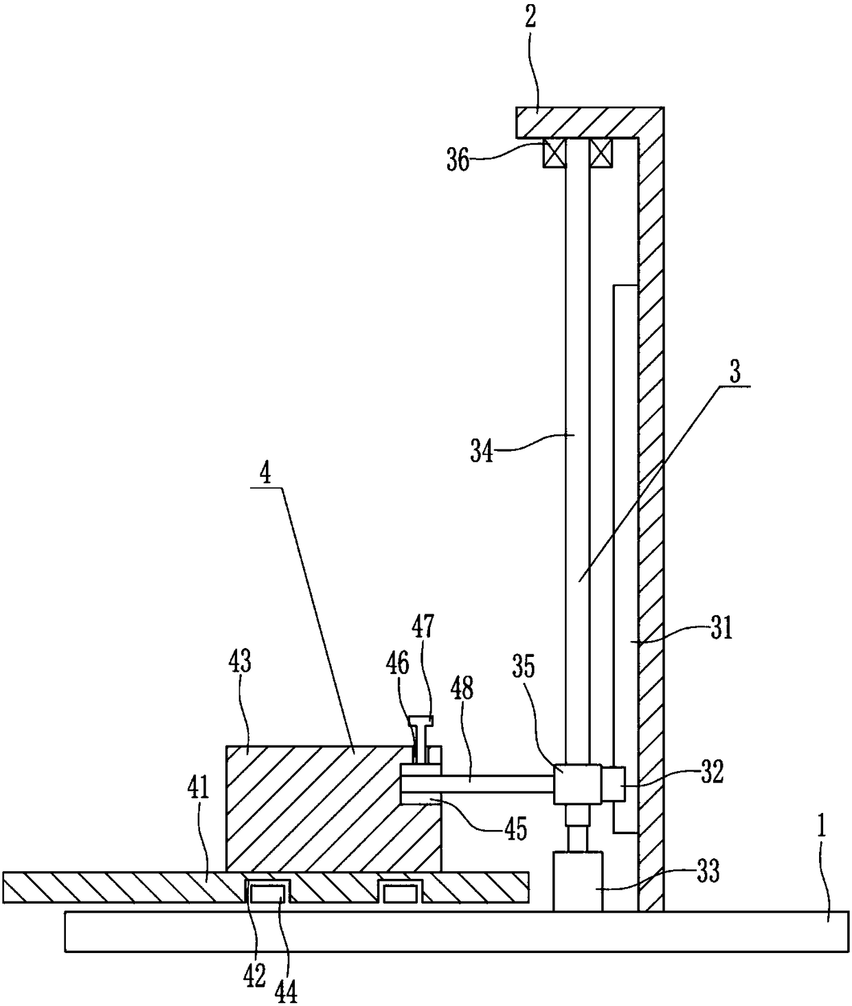 Goods feeding device for plastic bag production