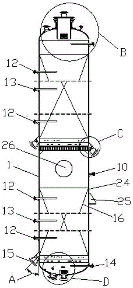 Esterification reactor