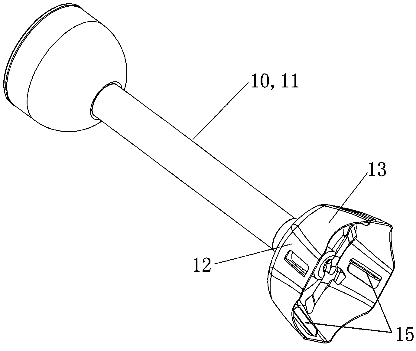 Stirring head and handheld food stirring rod for device-improved protective cover