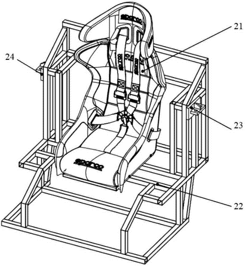 Four-degree-of-freedom series movement simulation platform