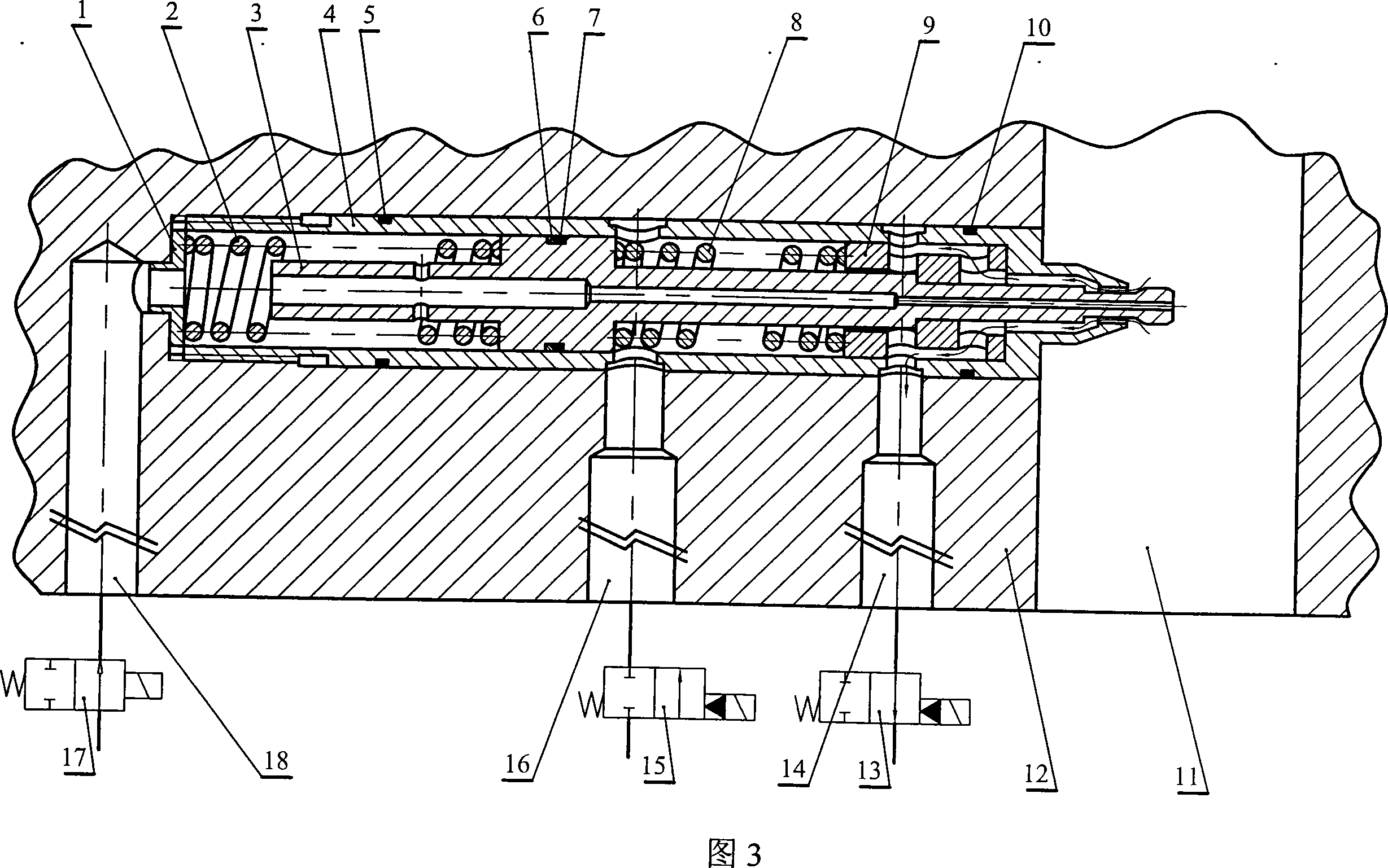 Water needle applied for water shaping production