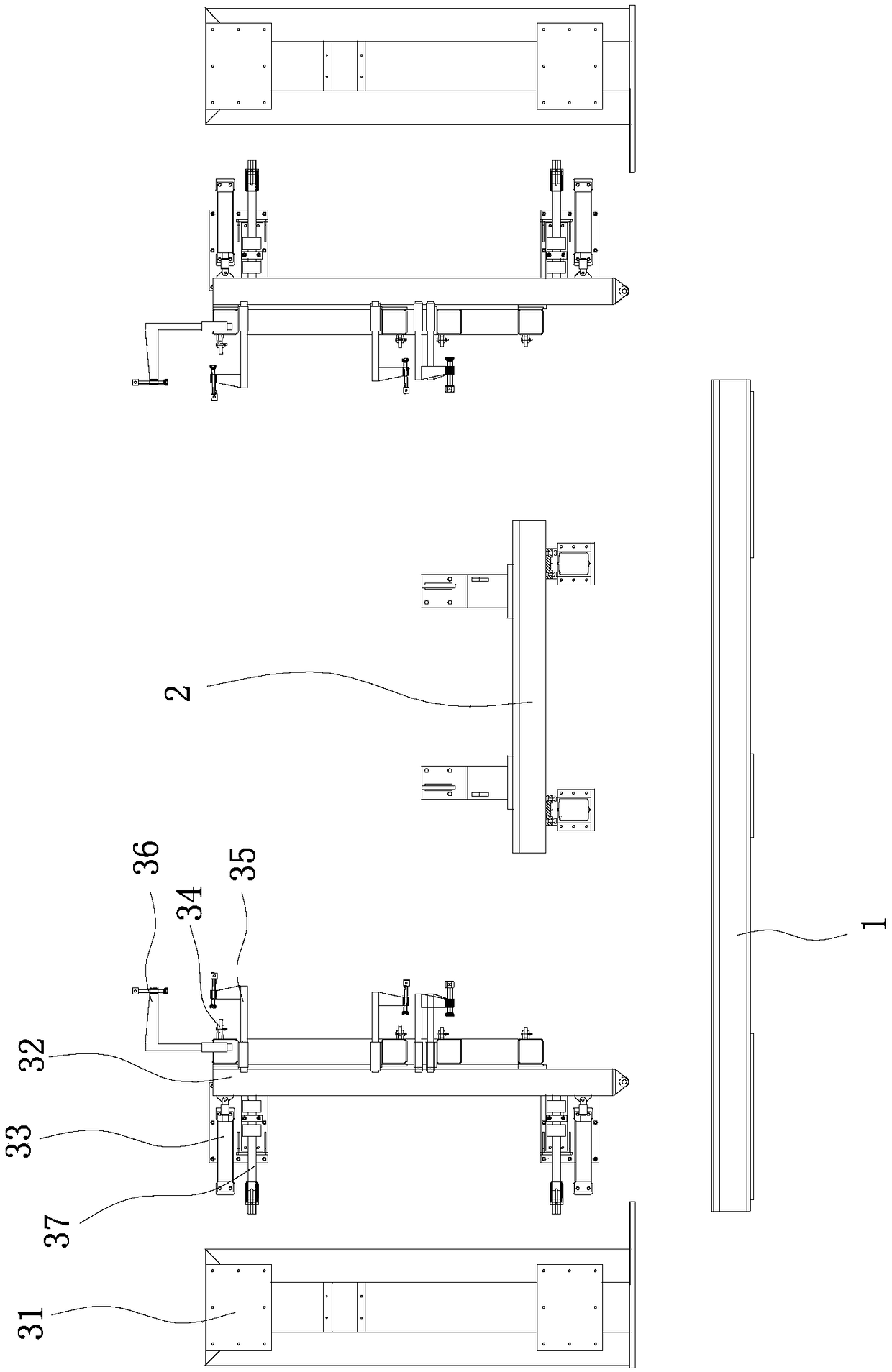 General assembly tool for M vehicle body of tram and process thereof