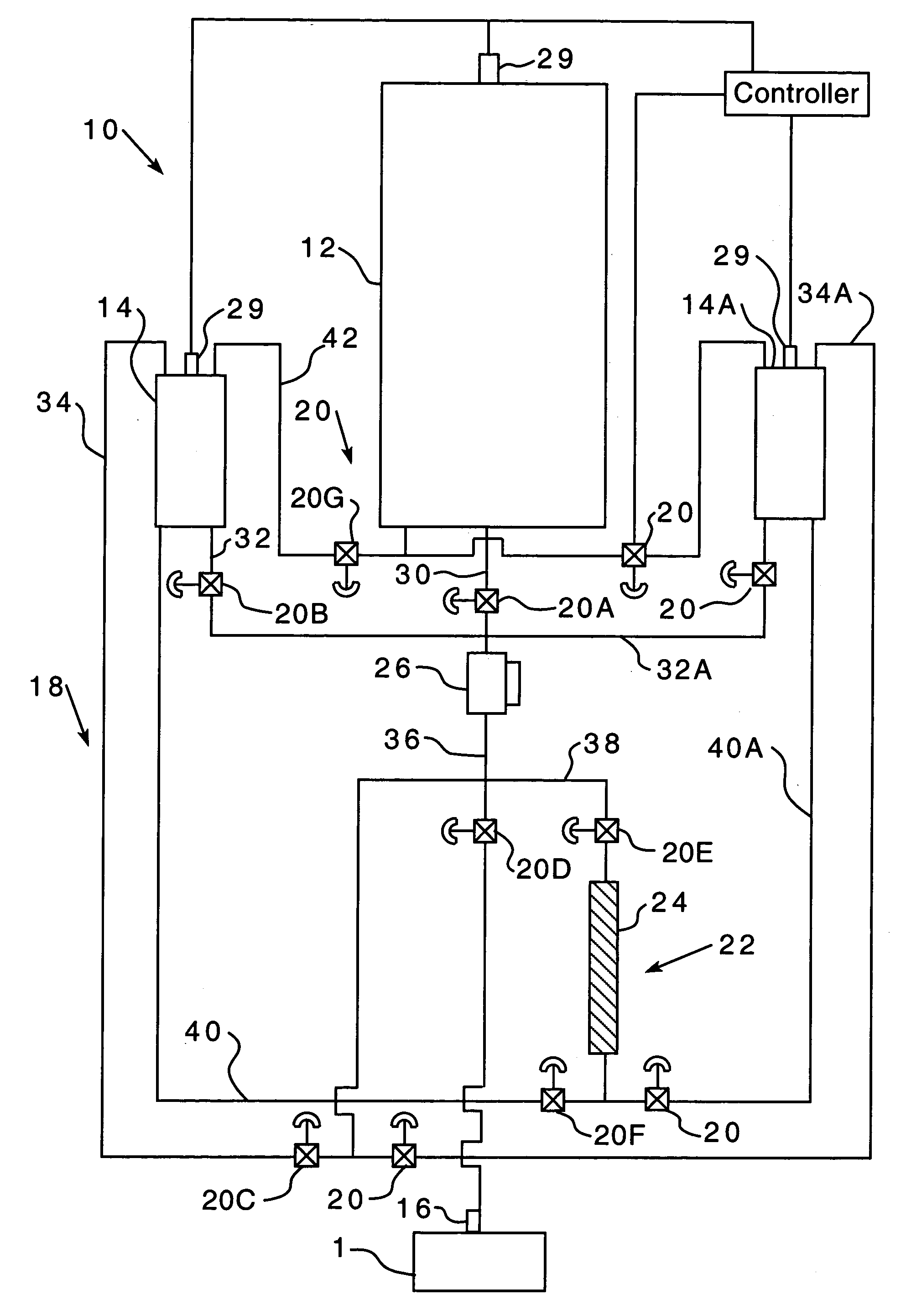 Pressurized liquid natural gas filling system and associated method