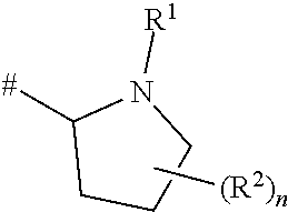 Proline amide compounds and their azetidine analogues carrying a specifically substituted benzyl radical