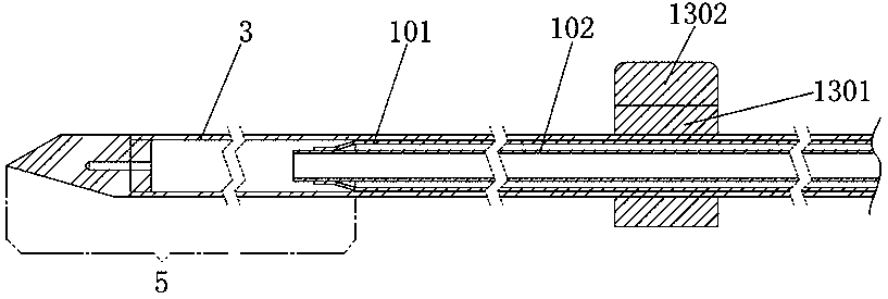 Adjustable cryoablation needle