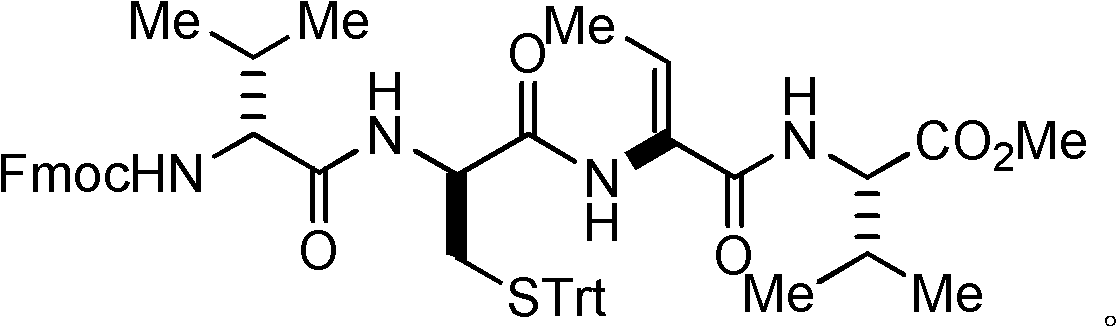 Method for synthesizing key intermediate of antitumour medicament Romidepsi