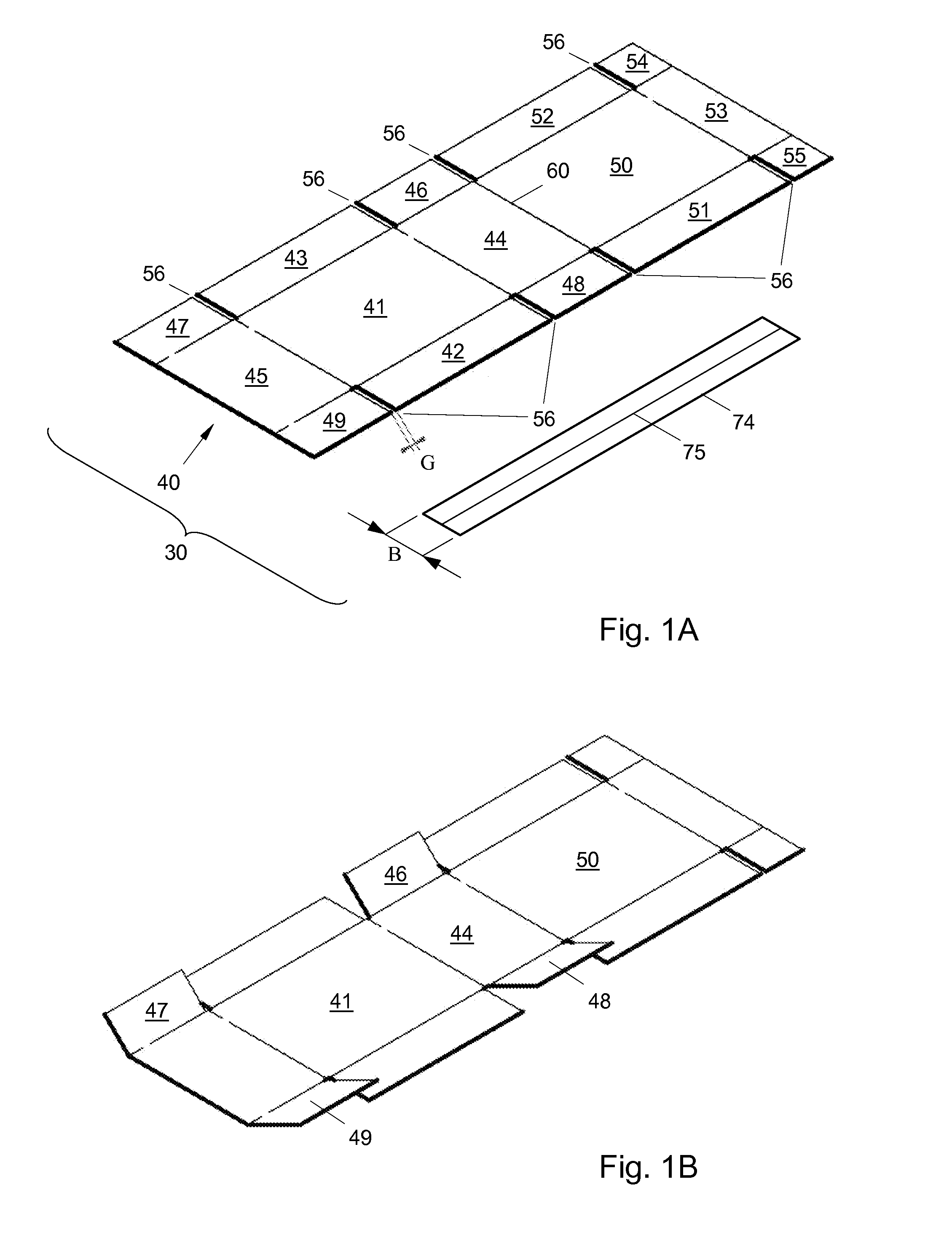 Blank for a box, assembly of a blank and a tape for a box and a box formed from such blank and/or such assembly