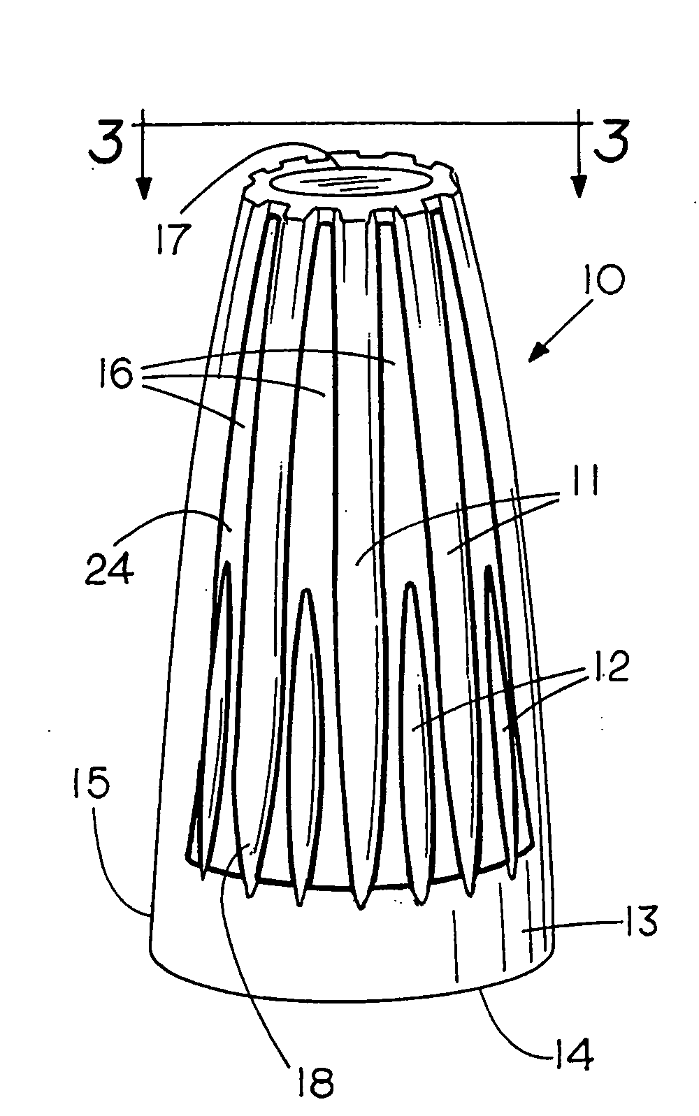 Finger friendly twist-on wire connector