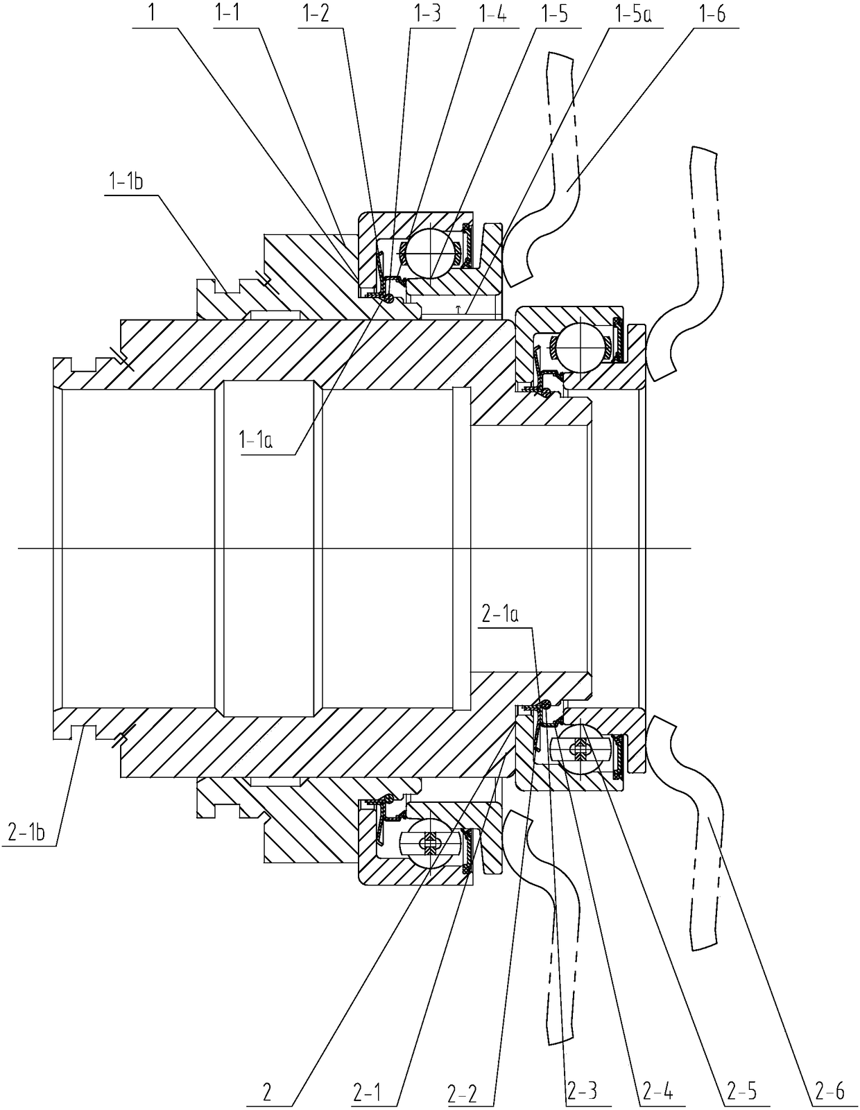 Dry double clutch combination release bearing