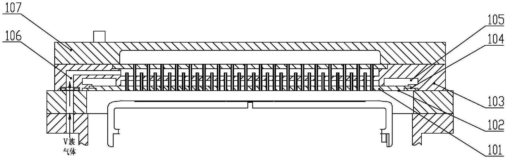 Spray head of MOCVD (metal organic chemical vapor deposition) equipment reactor and connection structure thereof