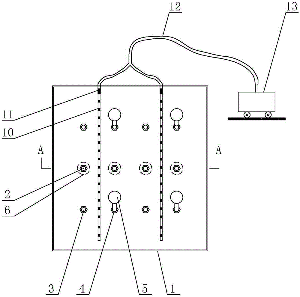 Simulation test device of sedimentation post-treatment of rain pipe in sea silt and method