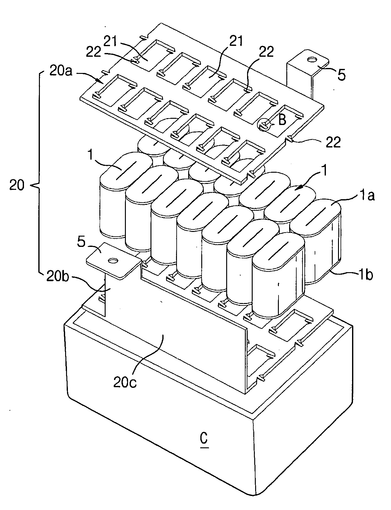 Bus-bar for jointing capacitor