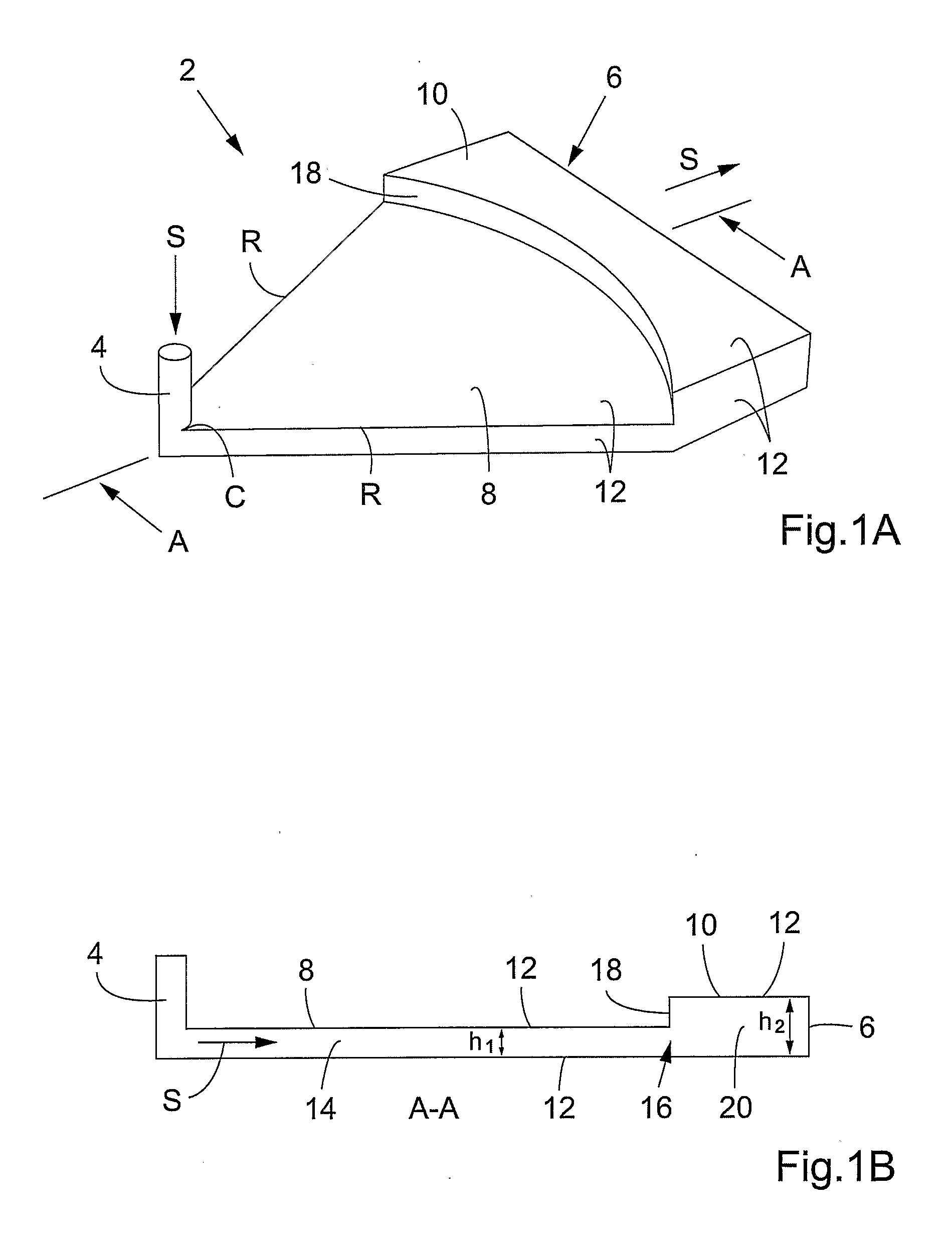 Method and apparatus for transverse distribution of a flowing medium