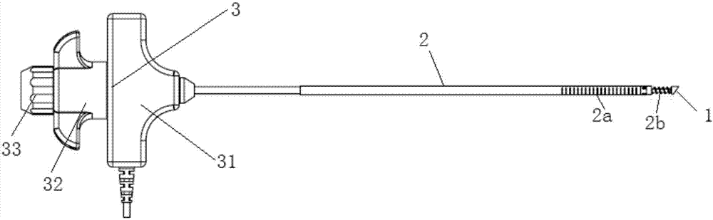 Radiofrequency ablation device for spinal neoplasms operation