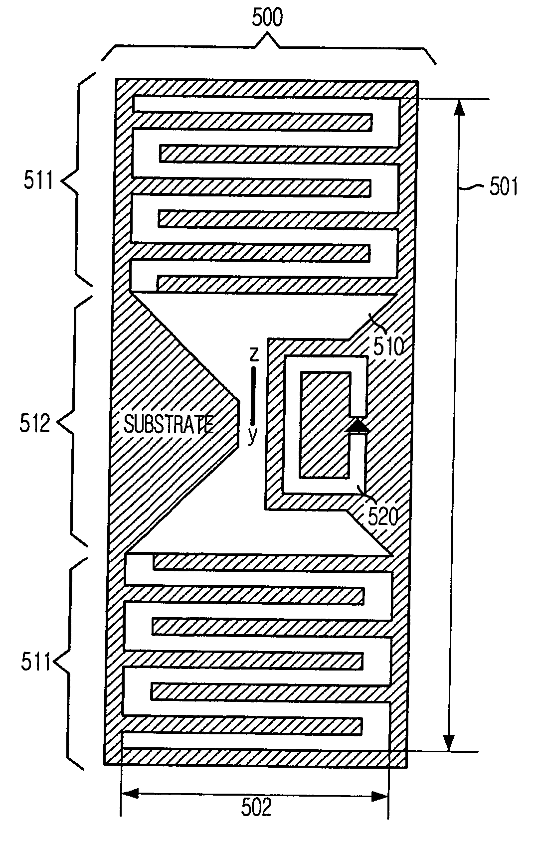 Antenna using inductively coupled feeding method, RFID tag using the same and antenna impedence matching method thereof
