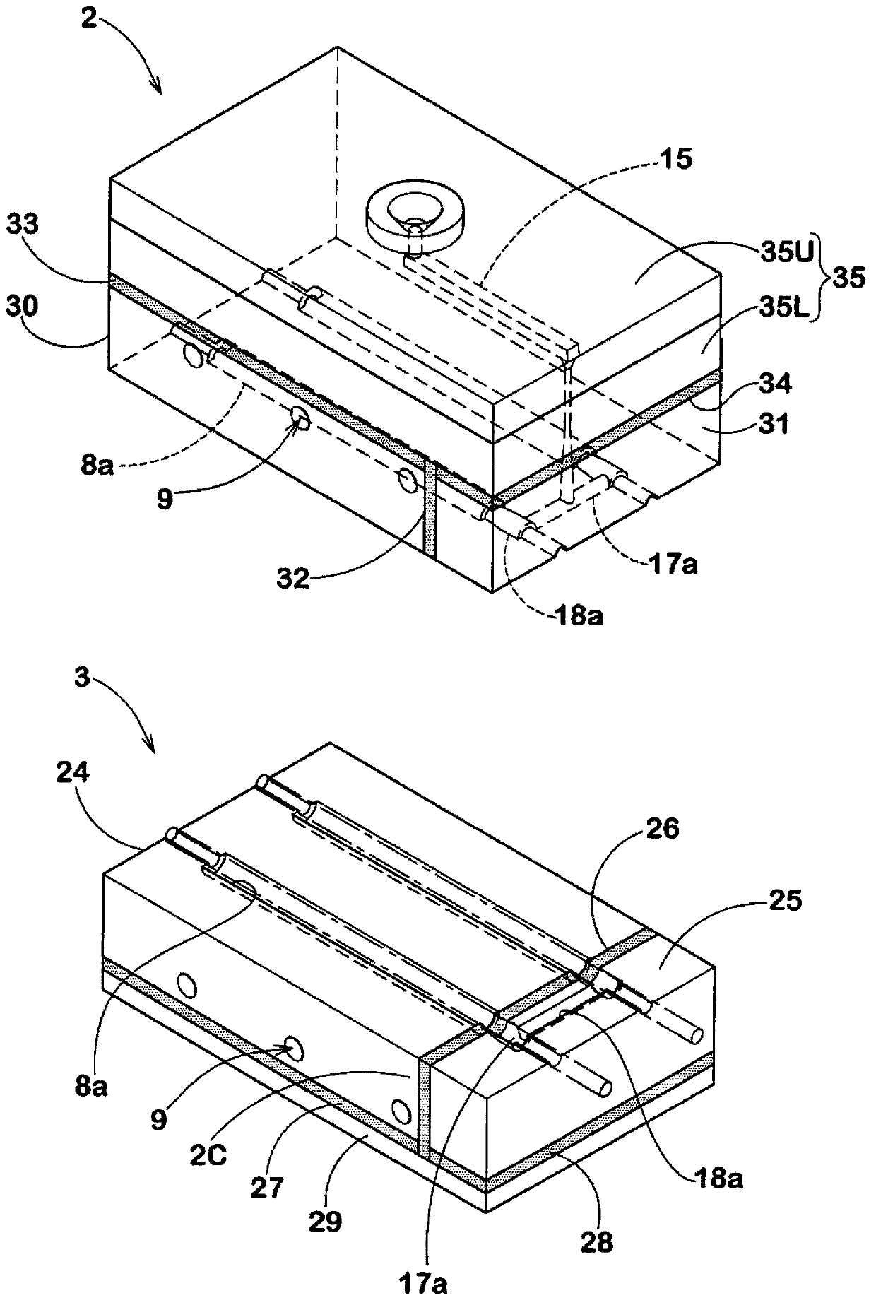 Mold for injection molding, and manufacturing method for rubber product molded by using same