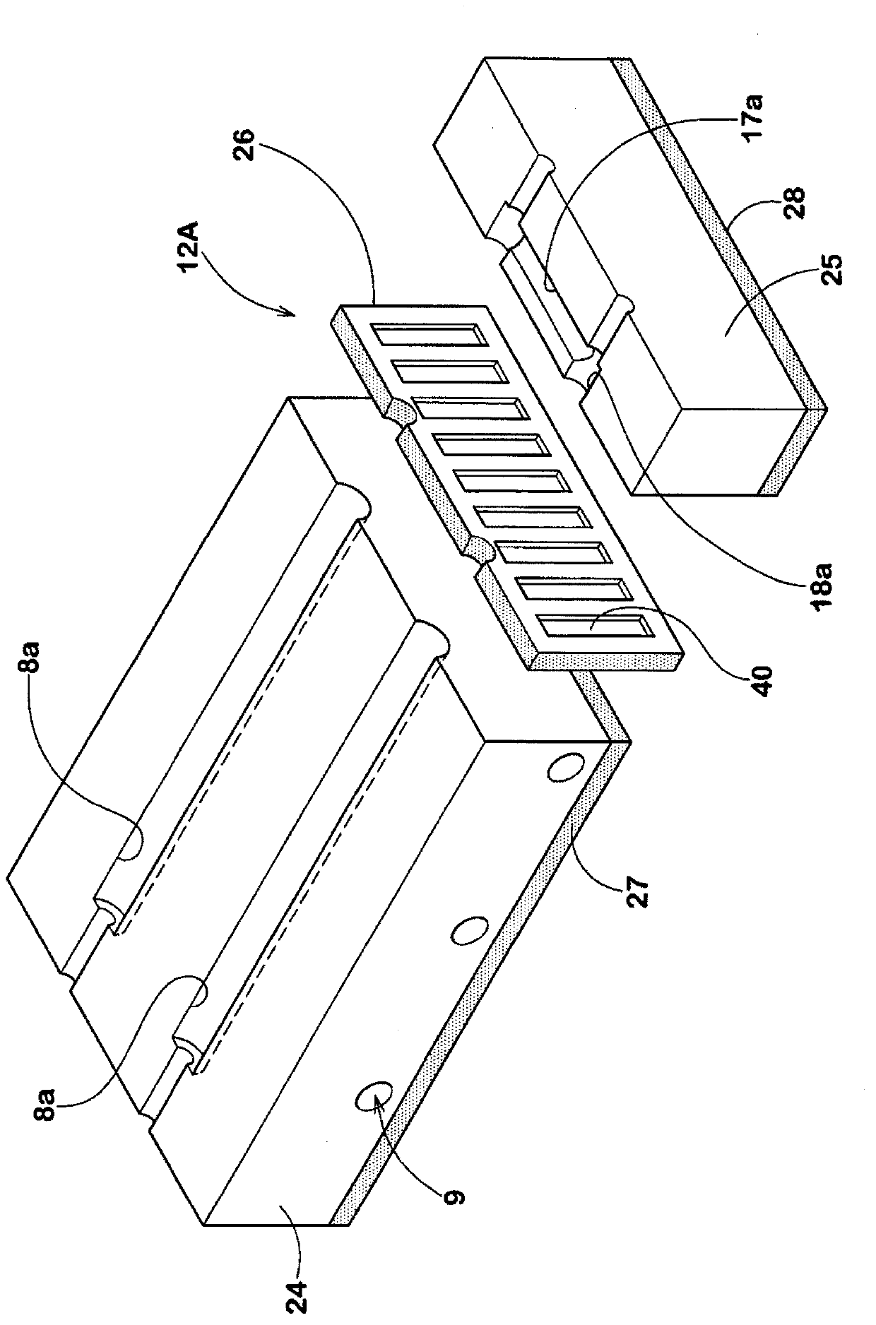 Mold for injection molding, and manufacturing method for rubber product molded by using same