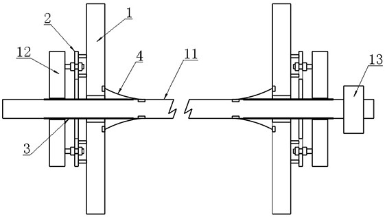 Warp beam assembly with high strength structure for warp knitting machine