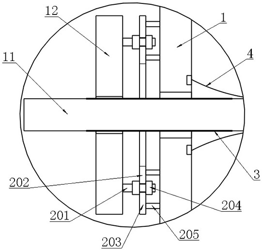 Warp beam assembly with high strength structure for warp knitting machine