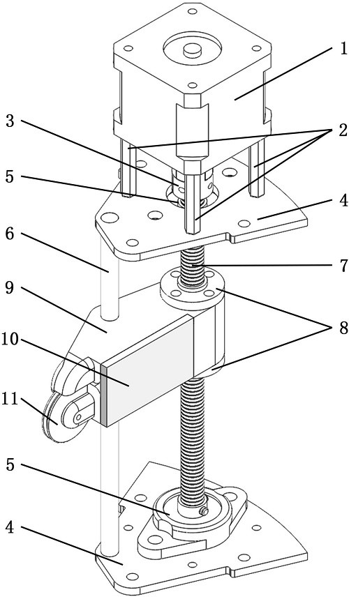 Small rope-driven mechanical arm