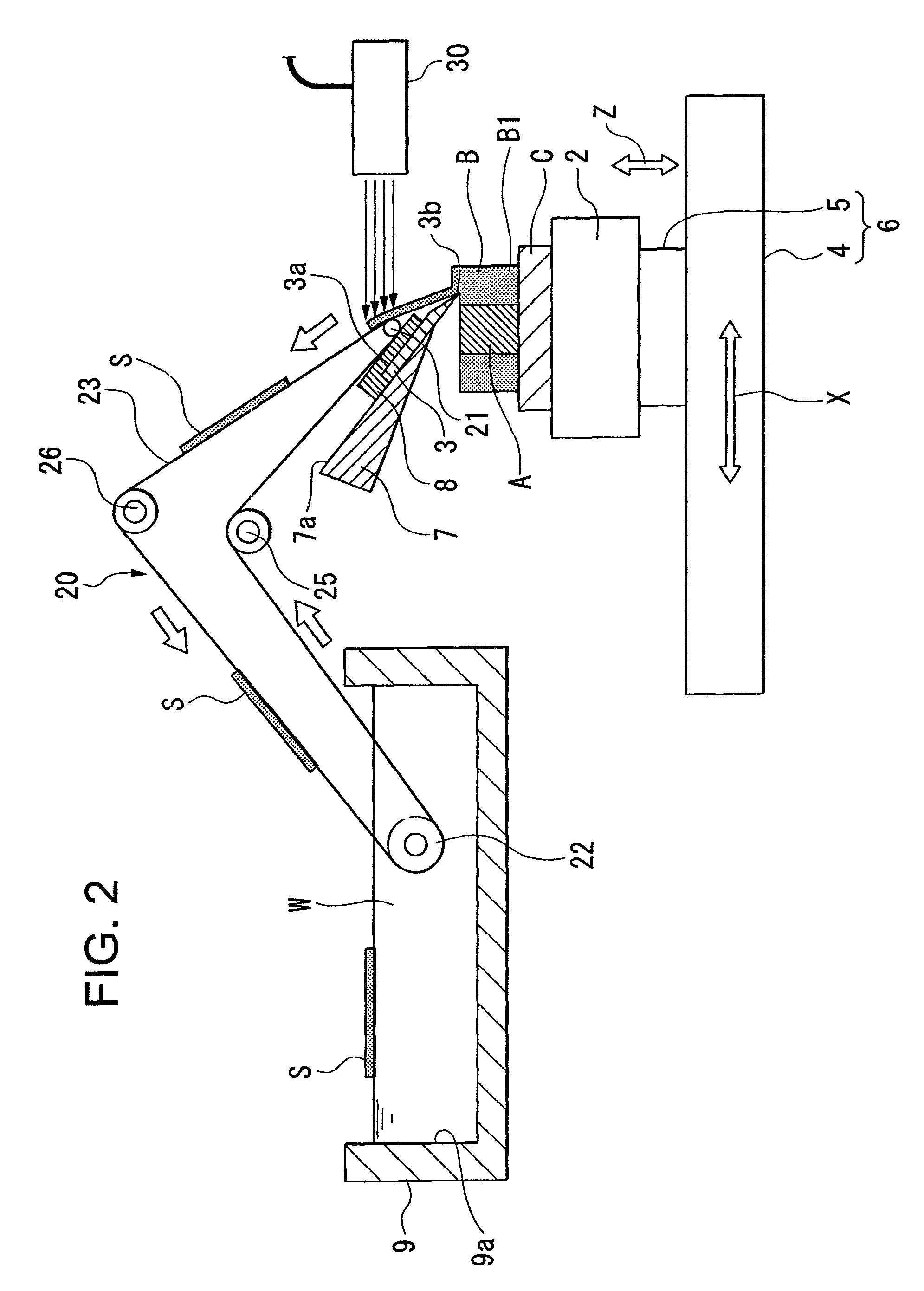 Thin-section conveyor apparatus, thin-section scooping tool, and method for transporting thin sections