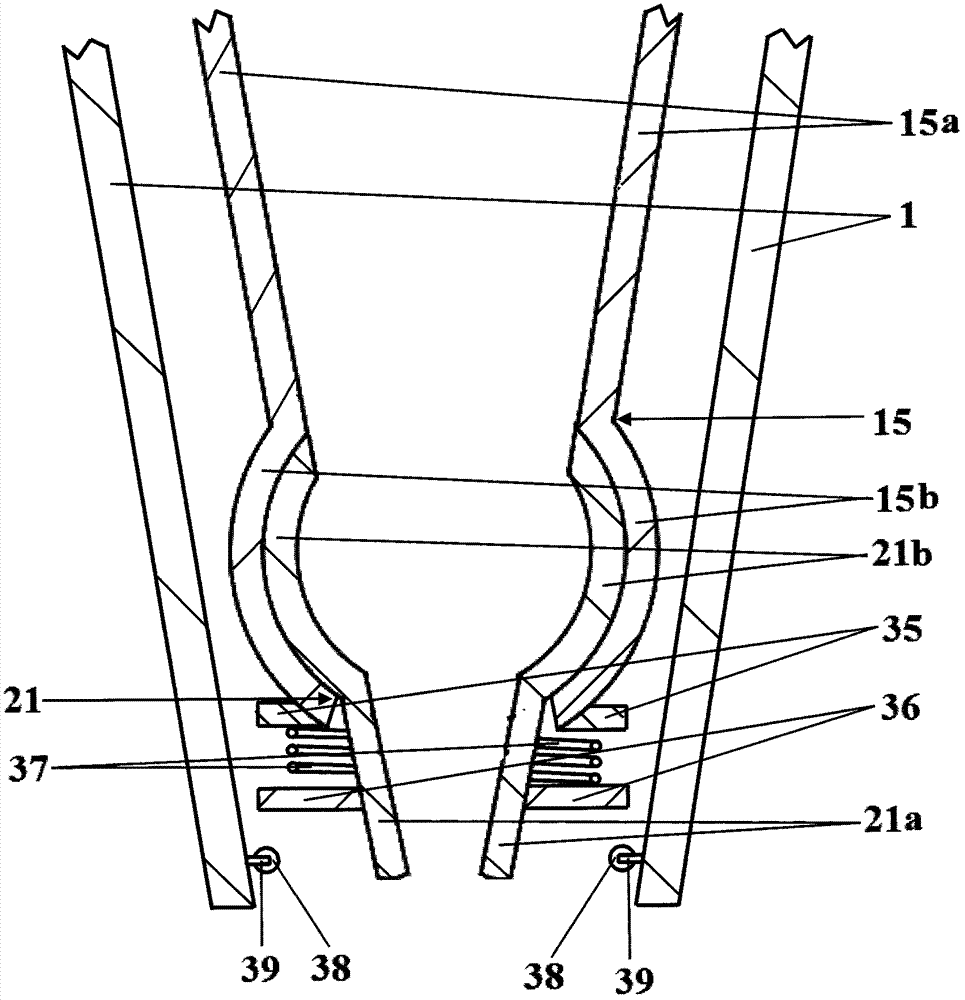 Thrust vectoring nozzle of jet engine mounted on underwater ship