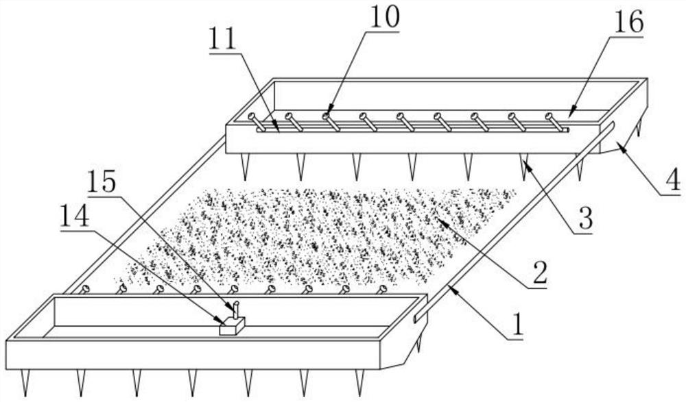 A mountain rainwater collection and irrigation system