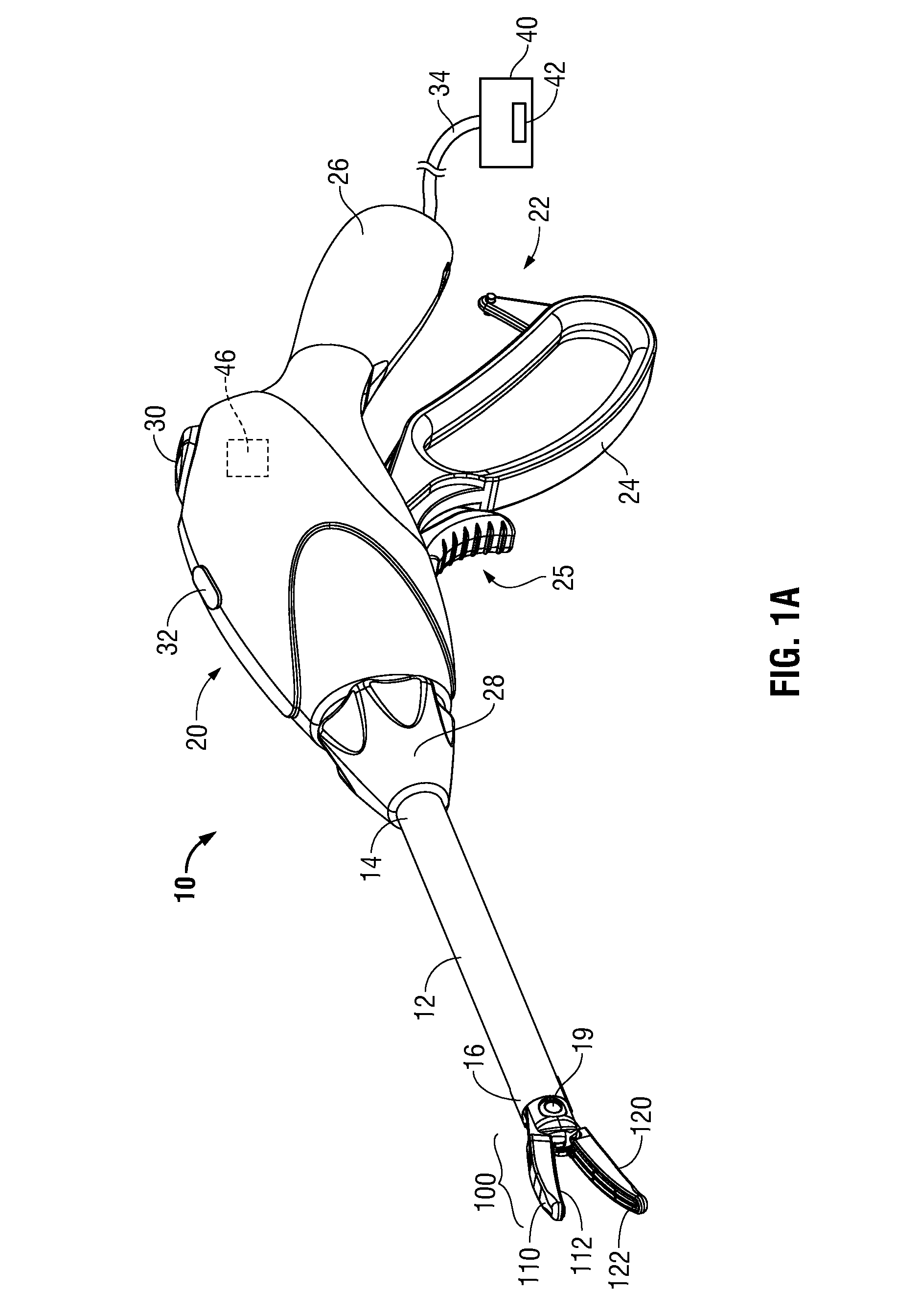 Surgical device with an end-effector assembly and system for monitoring of tissue during a surgical procedure