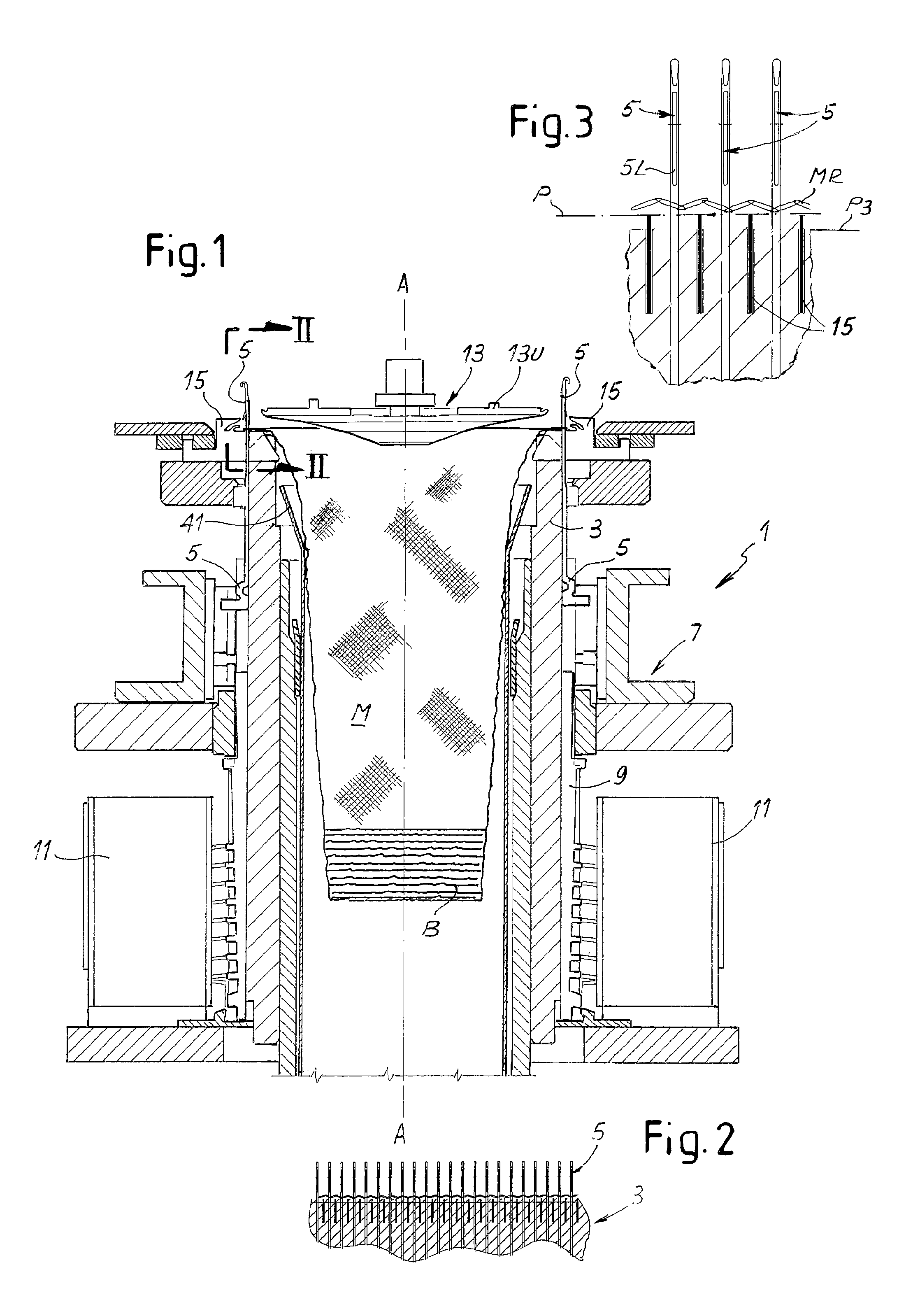 Method and machine for knitting tubular knitted articles