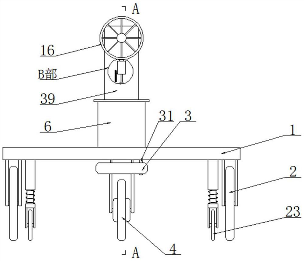 Photography and video recording support rotating mechanism